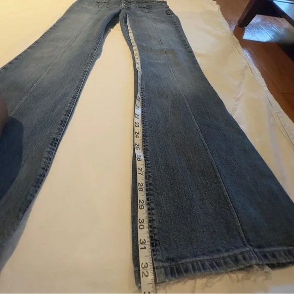 Silver Jeans Canada Low Rise 3 Buttons Size 30 Vintage Y2K Medium Wash 90s Unif - Picture 9 of 12